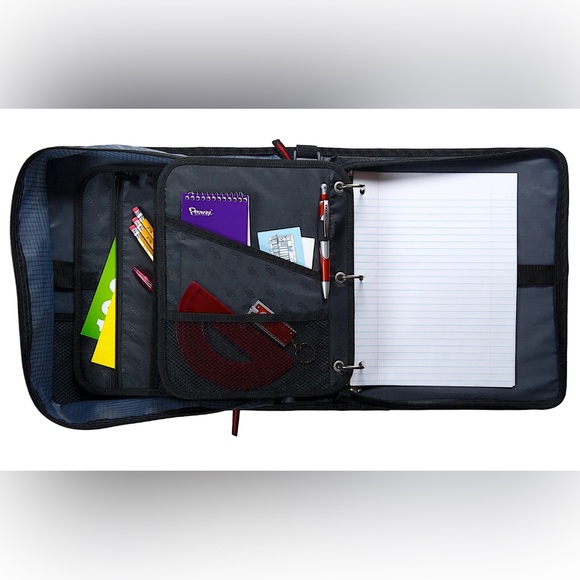 Case-it Black and Red Zipper Binder - Picture 8 of 15